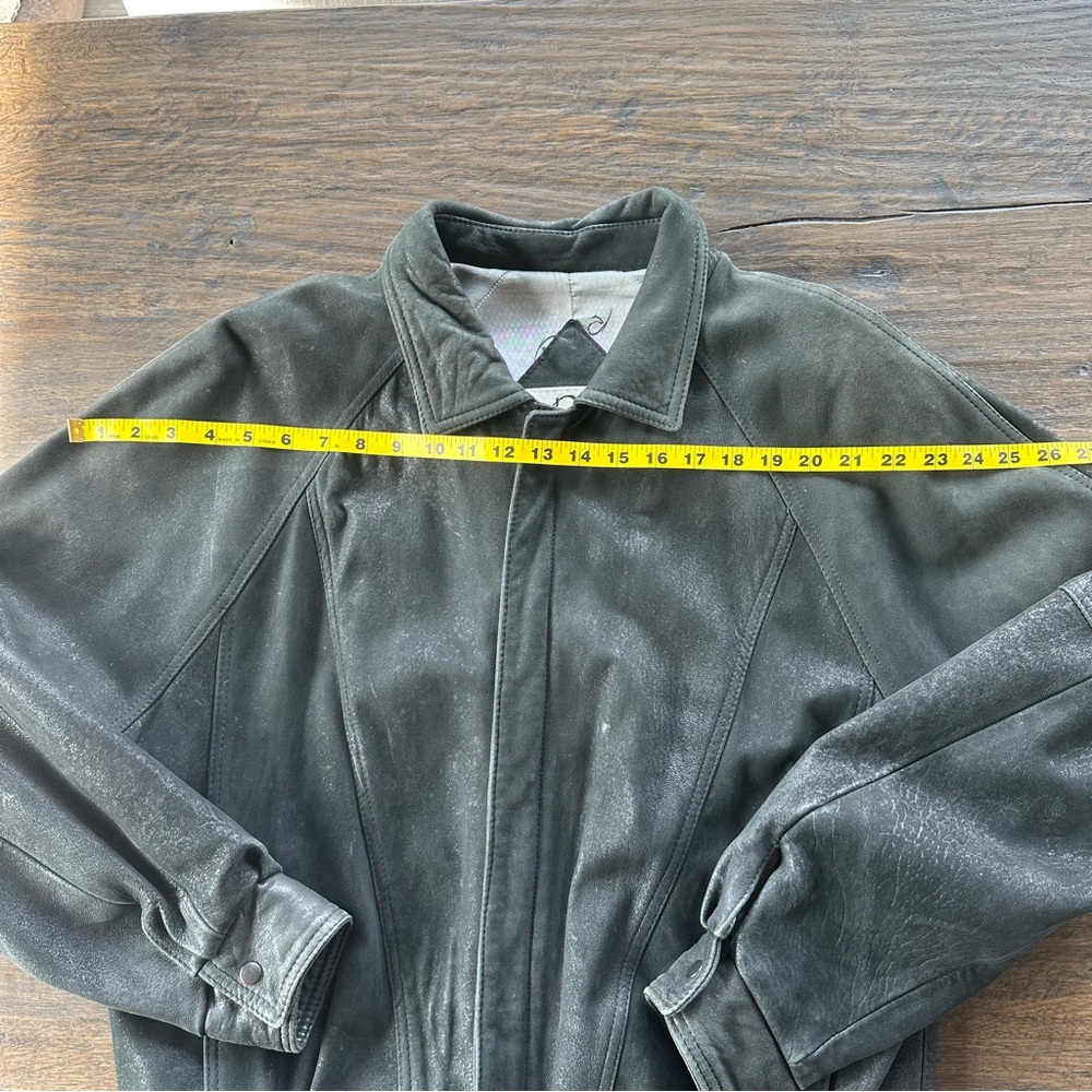 REMY VINTAGE GENUINE LEATHER ZIP UP JACKET SIZE 40 - Picture 4 of 7